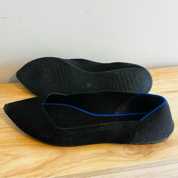Rothy's Black The Pointe Flats Size 8.5 - Picture 4 of 10